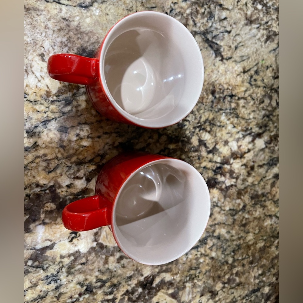 Le Creuset 200ml Capp mug set of 2 - Cerise - brand new! Gorgeous color!! - Picture 7 of 9